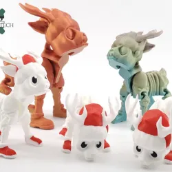 Cobotech Articulated Skelly Reindeer by Cobotech