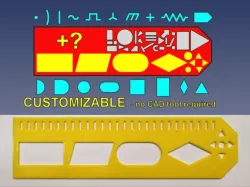 Compact Electronic Symbols Template and Flowchart KIT CESTF