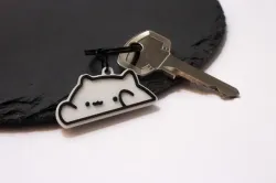 Cute 2 Colors Bongo Cat Keychain