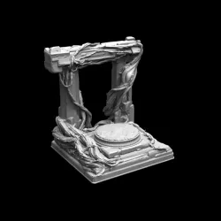 DEM008 Ivy Gate Diorama Base :: Demonic Ritual I :: Black Blossom Games