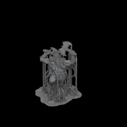 Dwft02: Dwarf Tusker leaping (Supported)
