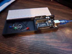 Elegoo Arduino Uno R3 and Breadboard Workspace