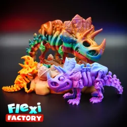 Flexi Factory Skeleton Triceratops