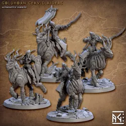 Goldhorn Cervid Rider - B (Noble Alfar)