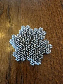 Gosper fractal fidget (vase mode)