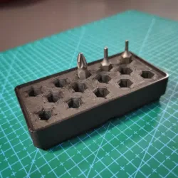 Gridfinity hex bit holder