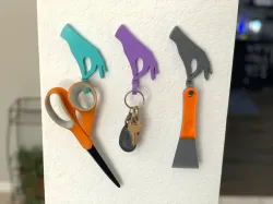 Hand with Pinched Fingers Wall Hook (swivel or stationary)