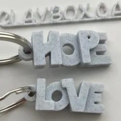 Inspirational word key chains