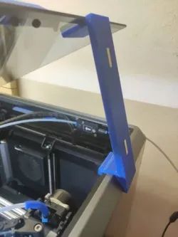 K1 Max tilt open lid support