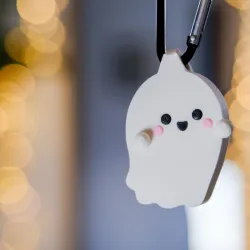Kawaii Ghost Keychain