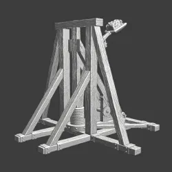 Medieval Catapult - Wargaming model