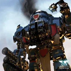 Medieval Modular Mech - Medium Chassis - Anvil Digital Forge Loyalty Reward