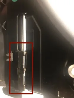 Mercedes SL type R230 Cabrio rooftop hinge (right side)