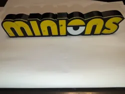 Minions Logo SIgn