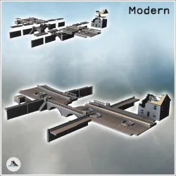 Modern city pack No. 9 - Modern WW2 World War Diaroma Wargaming RPG Mini Hobby