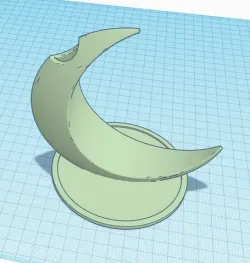 Moon vase with base
