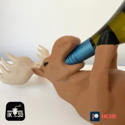 MOOSE WINE BOTTLE HOLDER