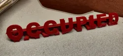Occupied/ Available name plate for cubicle wall