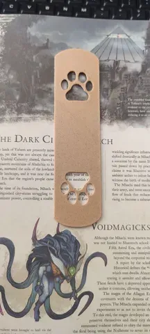 Paw print Bookmark