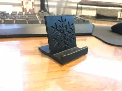 Phone Holder With Snow Flake