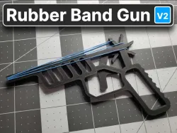 Rubber Band Gun (Print-In-Place)