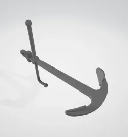 Ship details - Admiralty stock anchor (3t, scale 1-1)