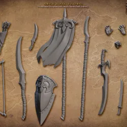 Standalone Weapons and Hands (Noble Alfar)