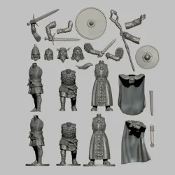 Sub-Roman Warlord and Retinue