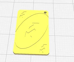 Uno Reverse Keychain