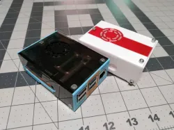 vGULFamf - Raspberry Pi 4 Case compatible with Argon Mini Fan HAT (or not)