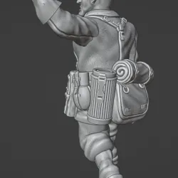 28mm German Fallschirmjager Officer 2 (2 variants)