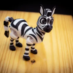 Adorable Flexi Zebra 3MF File Included