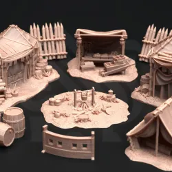 Camp Site Terrain Set - A Place of Respite