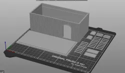Cargo Container, ladders, platform, and greebles.