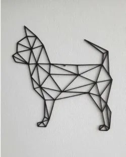 Chihuahua Geometric Wallart