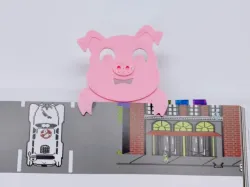 Cute Pig Bookmark