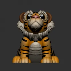 CUTE TIGER (NO SUPPORTS)