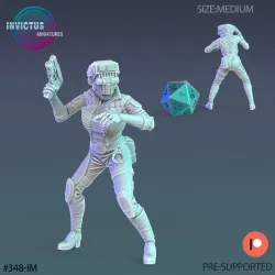 Cyber Police Set / City Officer / Cyberpunk Warrior / Alien Soldier / Mysterious Colonist / Space Assasin / Cosmic Invasion / Trooper Attack / Human Settler / Sci-Fi Encounter
