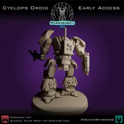 Cyclops droid with claw and anti material blaster