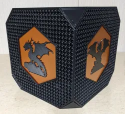 Dragon cube mATX PC case with ATX power supply