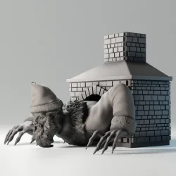 Fireplace Santa