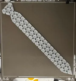 Flexible Hexagonal NASA Chainmail Tie sized for Prusa Mini