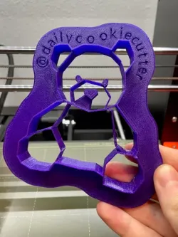 Geometric Teddy Bear Cookie Cutter
