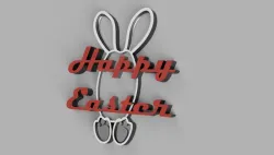 Happy Easter text decoration Frohe Ostern