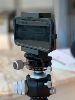 iPhone in a case ARCA mount