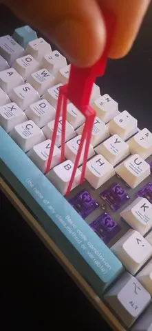Keycap puller that won't scratch your keycaps