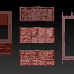 Modular Timber Frame : Core Set Hollow/Solid Variant (no interior)