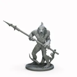 Monster Deep One & with Harpoon 50-75-120mm