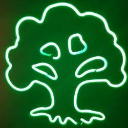 MTG Forest Neon Sign Magic the Gathering LED