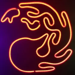 MTG Mountain Neon Sign Magic the Gathering LED